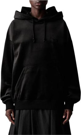 Yohji Yamamoto Velvet Corduroy Hoodie - Dames - Hoodies - Zwart - XS - Polyester - Hoodies & sweatvesten