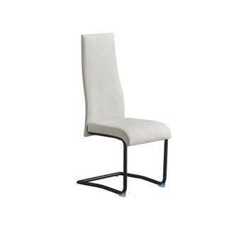 Pondecor Interiorismo Set de 4 sillas de comedor con estructura negra