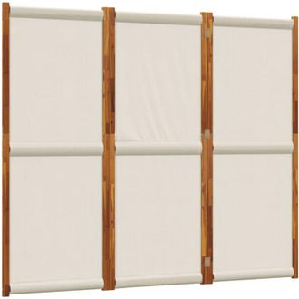 vidaXL Biombo Divisor De 3 Paneles Gris Claro 210x180 Cm Vidaxl