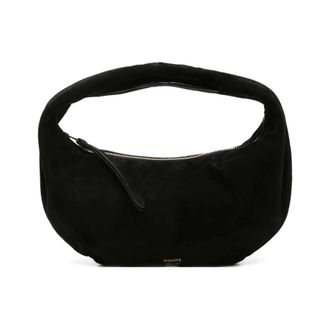 Khaite Handbags, female, Black, Size: ONE SIZE Crescent Shoulder Bag