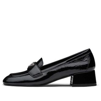 Prada (WMNS) PRADA Triangle Logo Patent Leather Shoes Black 1D583M_H27_F0002_F_035