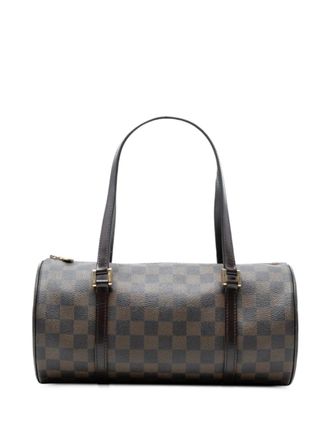 Louis Vuitton Borsa a mano Papillon 30 in tela Damier Eb&egrave;ne 2005 - Marrone