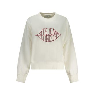 Pepe Jeans London Bianco Katoenen Dames Sweatshirt
