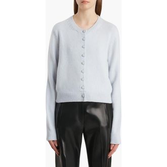 Khaite Everheart Cashmere Cardigan in Ice Blue at Nordstrom, Size Medium