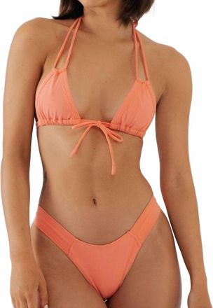 Montce Swim Added Coverage Uno Bikini Bottom In Coral