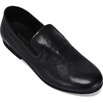 OLD TREND Heritage Genuine Leather Refined Comfort Slip On Loafer in Black at Nordstrom, Size 5.5