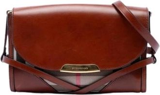 Burberry Pre-owned Canvas shoulder-bags - Dames - Vintage Schoudertas - Bruin - ONE Size - Vintage