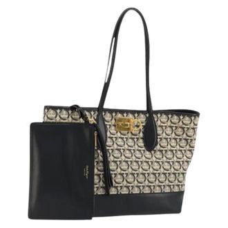 Ferragamo Pre-owned Tote Bags, female, Black, Size: ONE SIZE Pre-owned Tote Bag
