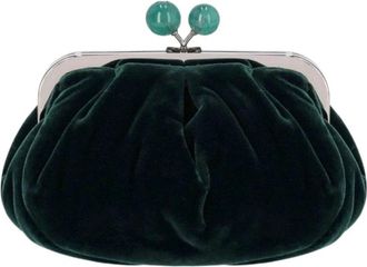 Max Mara Pasticcino Giochi Clutch - Dames - Tassen - Groen - Maat: ONE Size Katoen