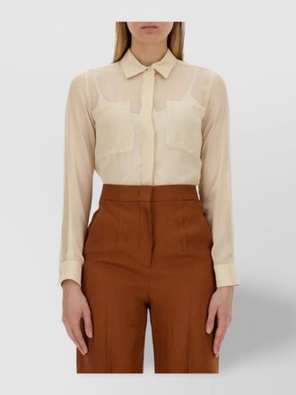 Max Mara silk slim-fit shirt