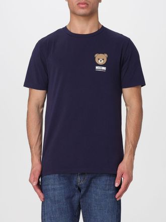 Moschino Teddy Bear Print Cotton T-shirt with Logo