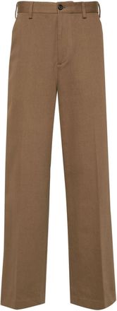Our Legacy pressed-crease straight leg - men - Cotton - 46 - Brown