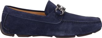 Ferragamo Paris Mocasines Eco Hombre Gamuza Azul/Azul Marino