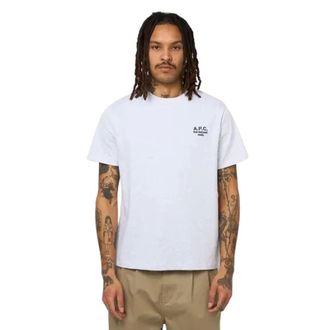 A.P.C. T-Shirts, male, Gray, Size: XL Standard Rue Madame T-shirt