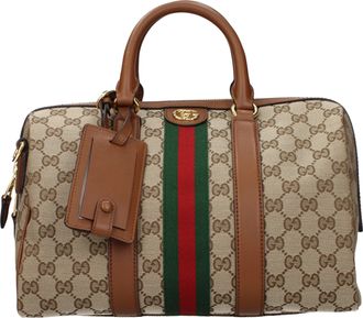 Gucci Ophidia Donnas Borsa a mano in tessuto Beige/Marrone Chiaro