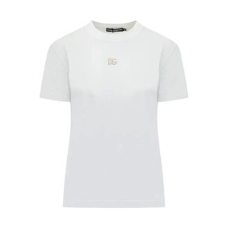 Dolce & Gabbana T-Shirts, female, White, Size: XS T-Shirt