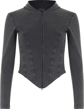 Balenciaga Dark Grey Slim Hoodie