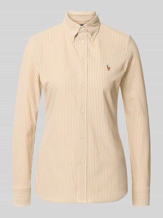 Polo Ralph Lauren Regular Fit Hemdbluse aus reiner Baumwolle in Beige, Gr&ouml;&szlig;e XL