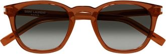 Saint Laurent Eyewear Saint Laurent Sl 28 Linea Corner Angle 051 Brown Grey Sunglasses