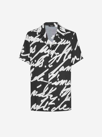 Balmain Twill Print Shirt
