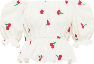 Mymo myMo Geborduurde Geknoopte Blouse osha