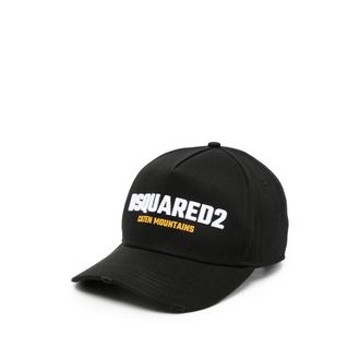 Dsquared2 Distressed Embroidered Baseball Cap