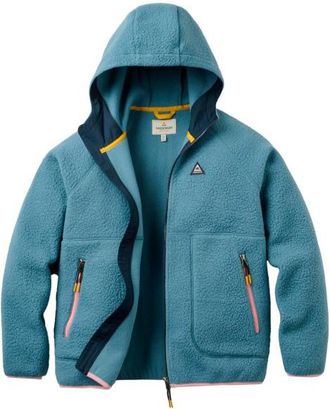 Passenger Home Full Zip Recycled Hood Sherpa Fleece Fleecejacke f&uuml;r Damen | t&uuml;rkis