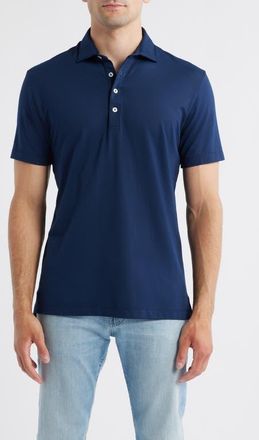 Johnnie-O Idris Top Shelf Heathered Polo in Midnight at Nordstrom, Size Xx-Large