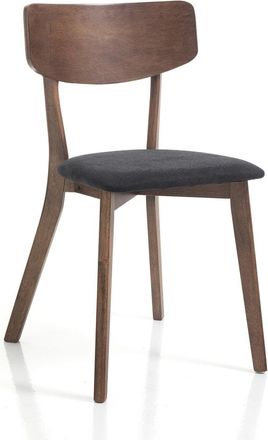 Oresteluchetta Conjunto de 2 sillas de tela gris cm. Al.80 x l.44 x p.47