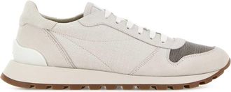 Brunello Cucinelli Brunello Cucinelli Light Grey Fabric Sneakers