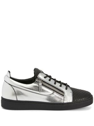 Giuseppe Zanotti Frankie double-zip low-top sneakers - Multicolour