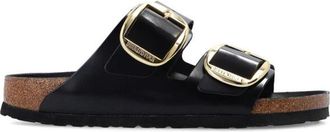 Birkenstock Arizona Big Buckle Smalle Pasvorm - Dames - Sandalen - Zwart - 38 EU - Leer - Schoenen