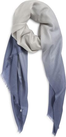 Vince Lightweight Dip Dye Cashmere Scarf in Azul at Nordstrom