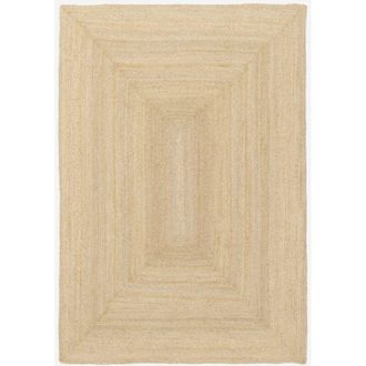 Sweeek Sweeek - Alfombra Interior De Yute Natural, Padma, Natural, 160x230x1 Cm