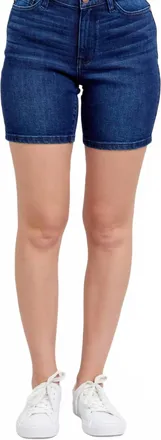 Judy Blue V-Front Bermuda Shorts In Dark Wash