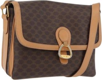 Celine Pre-owned Cross Body Bags, female, Brown, Size: ONE SIZE Pre-owned Plastic Crossbody Bag
