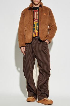 MCM Fleece Jacket, Mens, Brown