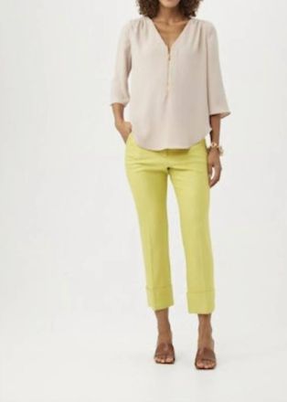 Trina Turk Tamarac Top In Flawless Beige