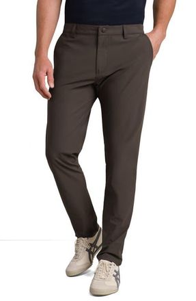 Rhone Commuter Slim Fit Pants in Cafe Noir at Nordstrom, Size 38