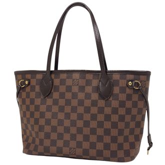 Louis Vuitton Brown Damier Canvas Handbag Tote Bag (Pre-Owned)
