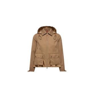 Moncler Light Jackets, female, Beige, Size: M Adenium Jacket