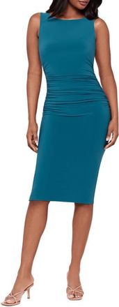 Miraclesuit Regi Ruched Stretch Jersey Dress in Aegean at Nordstrom, Size X-Large