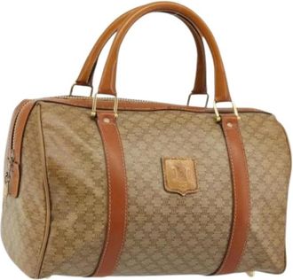 Celine Pre-owned Vintage Boston Tas - Dames - Vintage Weekendtas - Beige - ONE Size - Leer - Vintage