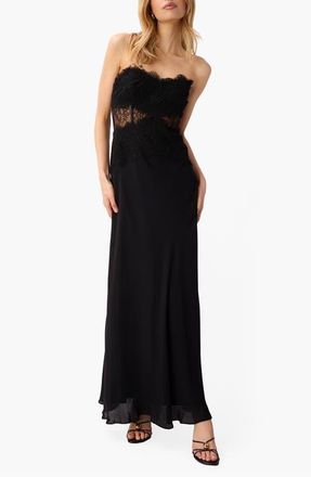 Cami NYC Lucienne Strapless Gown in Black at Nordstrom, Size 6