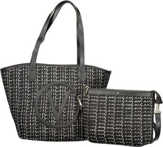 Mario Valentino Tassen, Dames, Zwart, ONE Size, Polyester, Bucket Bag