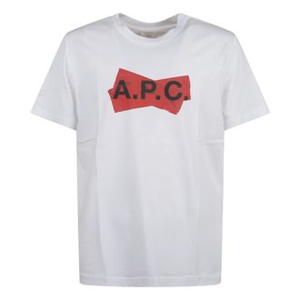 A.P.C. T-Shirts, male, White, Size: 2XL Scotch Rouge T-shirt