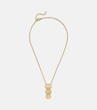 Pamela Zamore Isla Triple Oval 18kt gold chain necklace