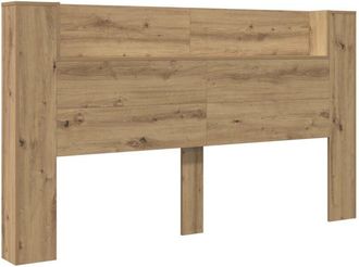 vidaXL Cabecera Con Led Roble Artesanal 180 X 16,5 X 103,5 Cm Vidaxl