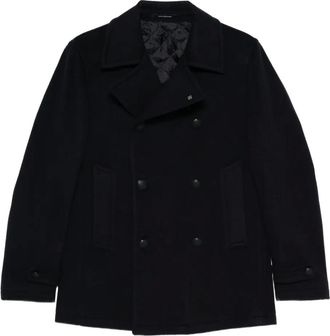 Tagliatore Cappotto doppiopetto in lana - Blu