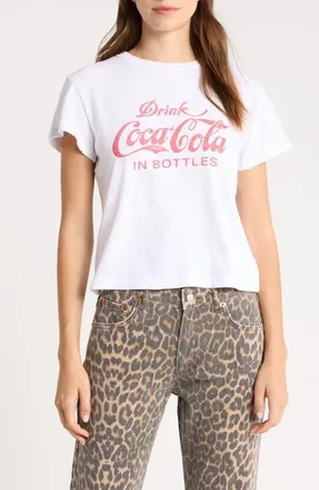 Re/Done Drink Coca-Cola Graphic T-Shirt in Optic White at Nordstrom, Size X-Small